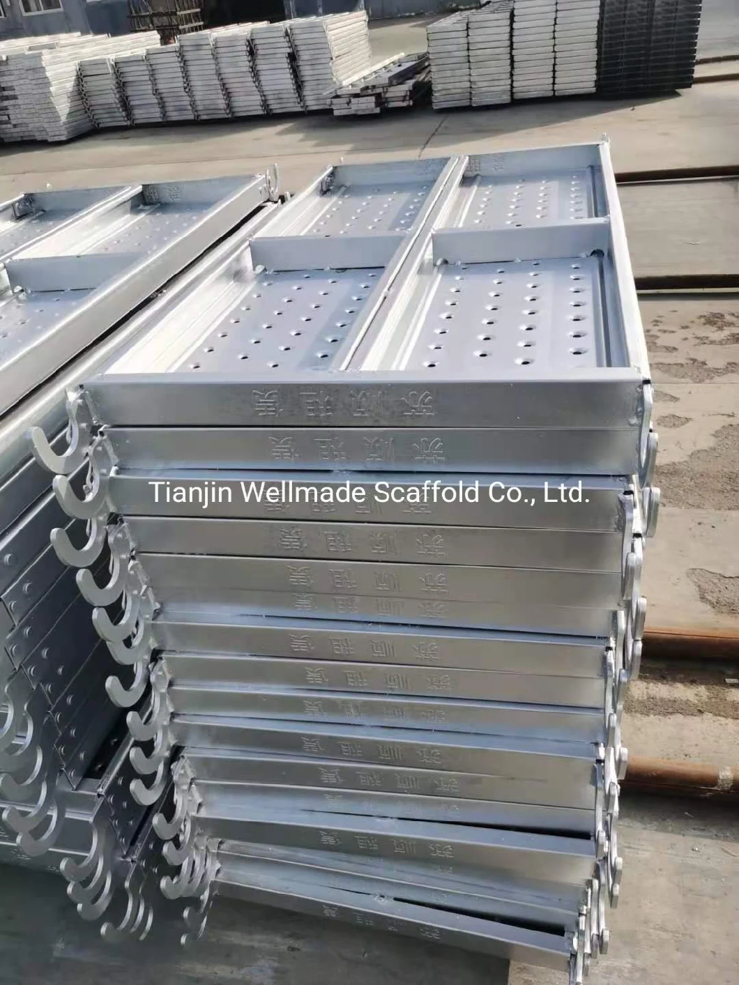 Construction Galvanized Scaffolding Boards Walking Platform Metal Deck Steel Plank