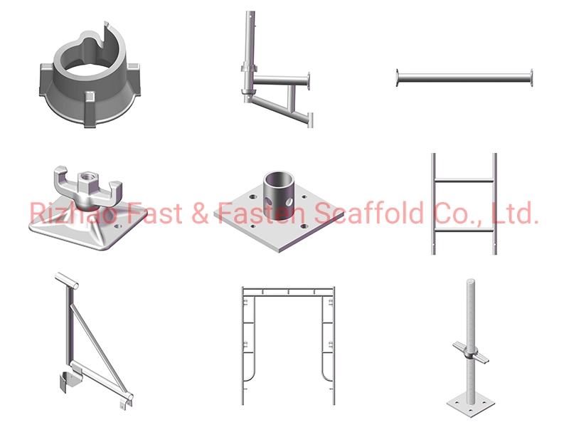 Scaffold Adjustable Screws Jack with Base Plate Made in China Hot Dipped Galvanized Steel Scaffolding Jack Base