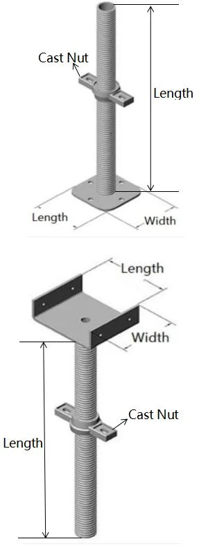 Low Price Jack Base Saffold Universal Jack for Scaffolding Scaffold Jack Heavy Duty Screw