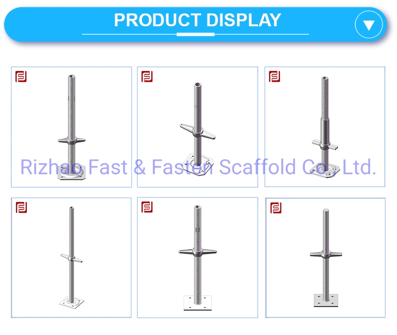 Adjustable Scaffolding Support Screw Hollow Base Jack