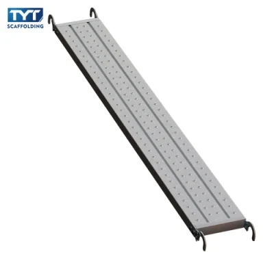 高品質 BS1139 足場鋼板、フック付き歩道用亜鉛メッキ鋼板